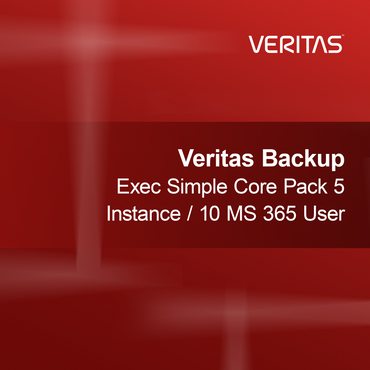 Veritas Backup Exec Pack de base simple 5 instances / 10 utilisateurs MS 365
