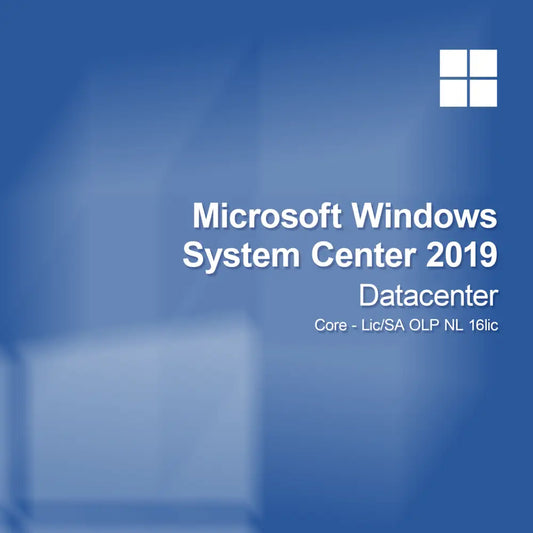 System Center 2019 Datacenter Core - Licentie/SA OLP NL 16-licenties